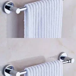 istar Stainless Steel Straight Towel Holder/Towel Hanger/Towel Rod/Towel Bar for Bathroom and Kitchen 12 INCH (PACK - 2 ) 12 inch 1 Bar Towel Rod-picture-26