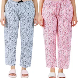 bliez Pack of 2 Daily wear, Pure Cotton Long Lasting Elegant pajama Women Pyjama-picture-12