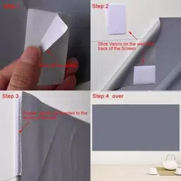 Savsol 65 Inch,4K HD16:9 Portable Video ALR Grey Screen Foldable for Home,Office,School Projector Screen (Width 144 cm x 81 cm Height) image 2