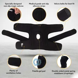 agaro Knee Brace With Side Stabilizers & Patella Gel Pads, Knee Support image 4