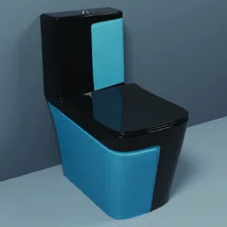 agoen One-Piece Western Commode | Modern Ceramic Water Closet with Soft Close Seat RM -2019 | 660L x 375W x 740H mm Western Commode image 1
