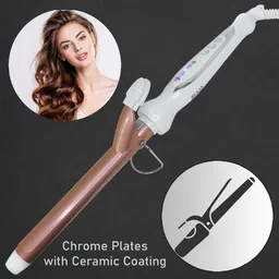 REXAN INTERNATIONAL 25 MM Hair Curler For Women- Electric Curling Wand, Curling Hair Without Damage Electric Hair Curler-picture-25
