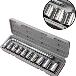 valueshop 10 Pieces Hand Tools Wrench Set Spanner Set Tool Kit Socket Set-picture-28