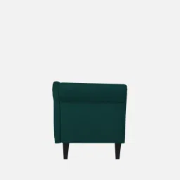 febonic Rana Velvet Rhs Chaise Lounger In Forest Green Colour image 5
