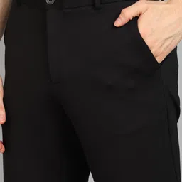 killer Men Slim Fit Brown Lycra Blend Trousers image 5