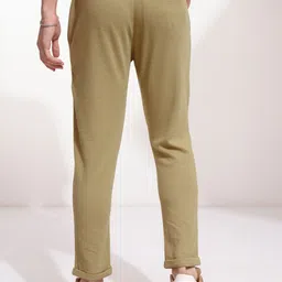 highlander Popcorn Structured Men Solid White Track Pants image 3