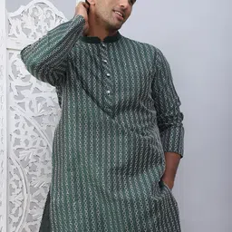 anouk Men Silk Blend Kurta Pyjama Set image 1