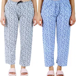 bliez Pack of 2 Daily wear, Pure Cotton Long Lasting Elegant pajama Women Pyjama-picture-12