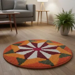 safalhomes 60 cm X 60 Nylon Area Rug image 1