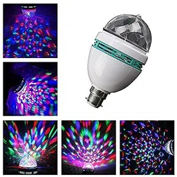 360 Degree LED Crystal Rotating Bulb Magic Disco LED Light, LED Rotating Bulb Single Disco Ball-image-91