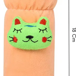 mw prints Soft Plush Baby Feeding Bottle Cover (60-125 ml) with Cartoon Strap, Stretchable image 2