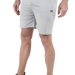 kwings Solid Men Grey Sports Shorts image 4