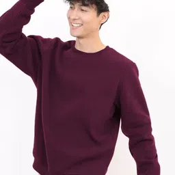 farrowx Men Full Sleeve Solid Sweatshirt image 3