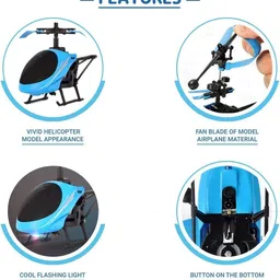 blissful gifting Toy Helicopter with Sensor and Remote Control Rechargeable Flying image 3