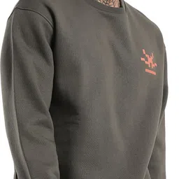 wrogn Men Full Sleeve Solid Sweatshirt image 4