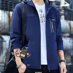 futse peno Men Solid Casual Jacket image 5