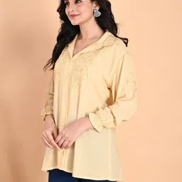 nazaira Women Embroidered Modal Tunic Kurta image 3
