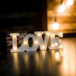 miradh 8" Battery Operated LED Marquee NUMBER Light Sign LOVE Night Lamp image 1