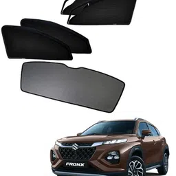 rakrish Rear Window, Side Window Sun Shade For Maruti Suzuki Fronx-picture-28