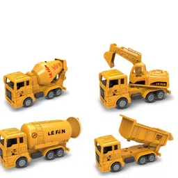 ktrs Construction Vehicle Set of 4 Trucks Simulation Excavator Dump Cement Mixer-picture-28