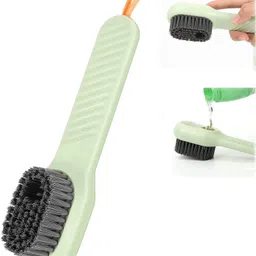 HM EVOTEK Multifunctional Soft Brush with Liquid Dispenser for Cleaning, Sink, Shoes Shoe Care Kit image 4