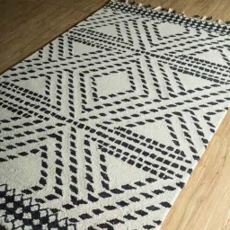 jaipur rugs Grey Geometric Wool 5 ft x 7 ft Hand Tufted Carpet-picture-24
