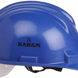 karam PN501(LAMINATION BLUE) Safety Helmet with Adjustable Chin Strap & Manual Type Adjustment Construction Helmet image 2