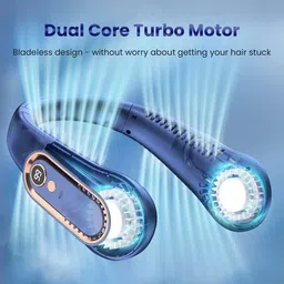 QueryZen Neck Fan, Rechargeable Battery Operated, with 3 Wind Speeds FIV9 Neck Fan, Rechargeable Battery Operated, with 3 Wind Speeds FIV9 USB Fan-picture-23