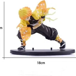 awestuffs Zenitsu Demon Slayer Attack Large Action Figure Toy Doll Statue image 4