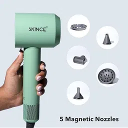 SKINCE Sonic High Speed BLDC Hair dryer, 2000W, 5 heads, millions ion, heat protection Hair Dryer-picture-24