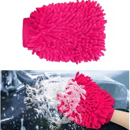 coral india Microfiber Vehicle Washing Hand Glove image 3