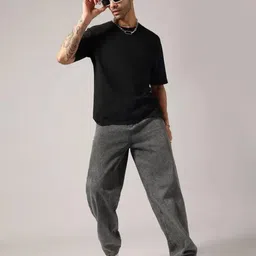 moda star Men Loose Fit Mid Rise Grey Jeans image 5