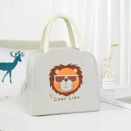 krishna world enterprise Lion Lunch Bag and White Cow Lunch Bag Waterproof Lunch Bag image 2