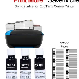 ASV GT51 Black Ink Tank Printer 115,310,315,316,319,410,415,419,500,515,516 Black Ink Bottle image 3