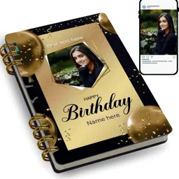 soofino Customise Diary Cover with photo and text | Gift for Birtthday | A5 Diary Unruled 160 Pages-picture-26