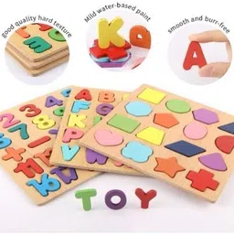 playfull Wooden Learning Educational Board for Kids, Puzzle Toys for Boys & Girls image 3