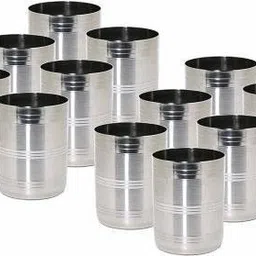 ag tradrs (Pack of 12) STAINLESS STEEL GLSSES Glass Set Water/Juice Glass-picture-17