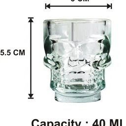 somil Stylish Clear Transparent Multipurpose Drinking Glass- R354 Glass Shot Glass image 3
