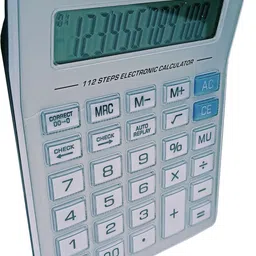 citiipluz CT-8800GC 112 Steps Check, 12 Digits & 11 CM Large HD Display, Soft Touch Electronic Financial Calculator image 2