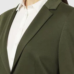 van heusen Women Self Design Single Breasted Formal Blazer image 5