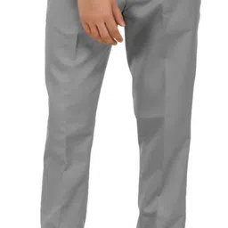 lahsuak Men Regular Fit Grey Polycotton Trousers-picture-27