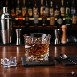 b7 creations Diamond Crystal Cut Whiskey Glasscw Glass Whisky Glass-picture-34