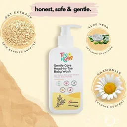 tinyhugs Baby Wash with Natural Aloe & Oat Extracts, Mild for Sensitive Skin image 3