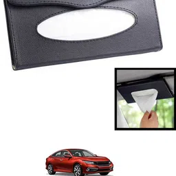 maties Universal Lightweight/Waterproof Leatherite Rectangle Black Tissue For Car-65 Vehicle Tissue Dispenser-picture-19