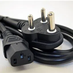 BALRAMA Power Cable Cord & VGA Cable for Laptop Desktop PC LED LCD TFT Monitor Projector 2pc Set Power Cable + VGA Cable Desktop CPU Printer Monitor Vga to Vga Cord Wire Laptop Accessory image 2