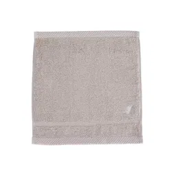 maspar Beige Bamboo Cotton Solid 650 GSM Face Towel Set (4Pc) image 1