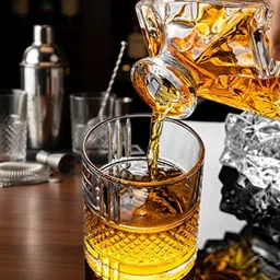 b7 creations Crystal Whiskey Glass Set Glass Water/Juice Glassam Glass Set Whisky Glass-picture-36