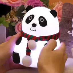 abc Panda Silicone Night Light, Color Changing Cute Lamp Night Lamp image 2