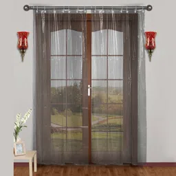 the world trendz 214 cm (7 ft) PVC Transparent Door Curtain Single Curtain-picture-10