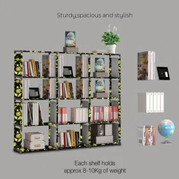 flipkart perfect homes studio 12 Layer Multipurpose Portable SpaceSaving Cloth/Shoe/Books Shelf Home & Office Metal Open Book Shelf image 2